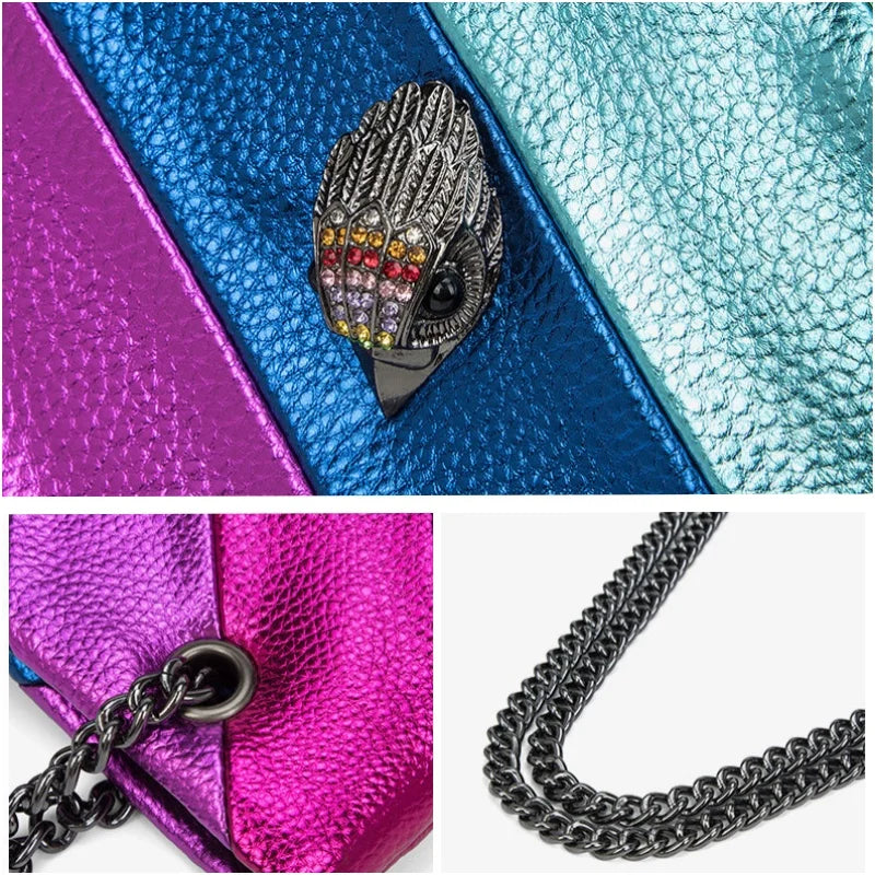 Tote Bag Women Kurt Geiger Eagle Head Rainbow Large-Capacity Women's Shoulder Bag Luxury Designer Messenger Bag Handbag New
