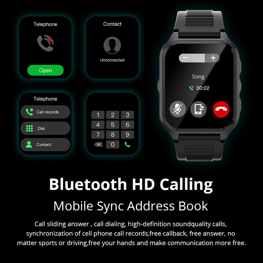 COLMI P73 1.9" Outdoor Military Smartwatch Waterproof For