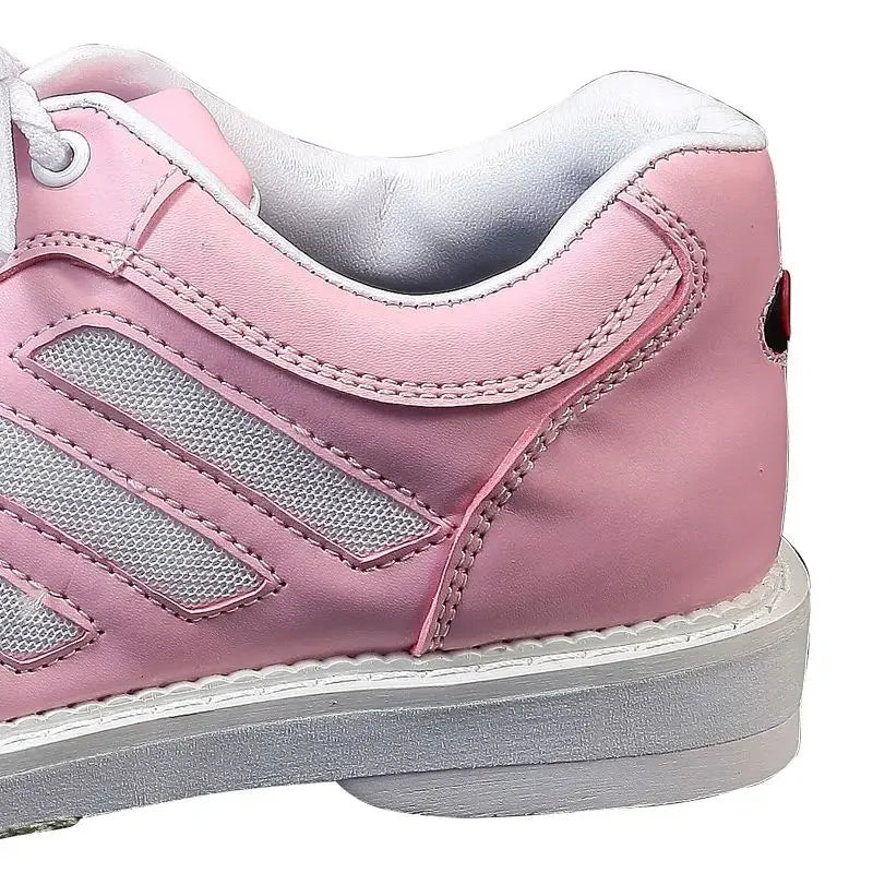 Women's Breathable Bowling Shoes Professional Skidproof Sole Bowling Sneakers Ladies Lace-up PU Leather Training Trainers 35-40
