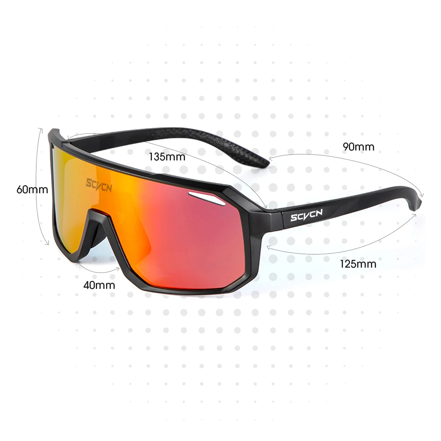 SCVCN Cycling Glasses Bike Sunglasses Men UV400 Eyes Bicycle