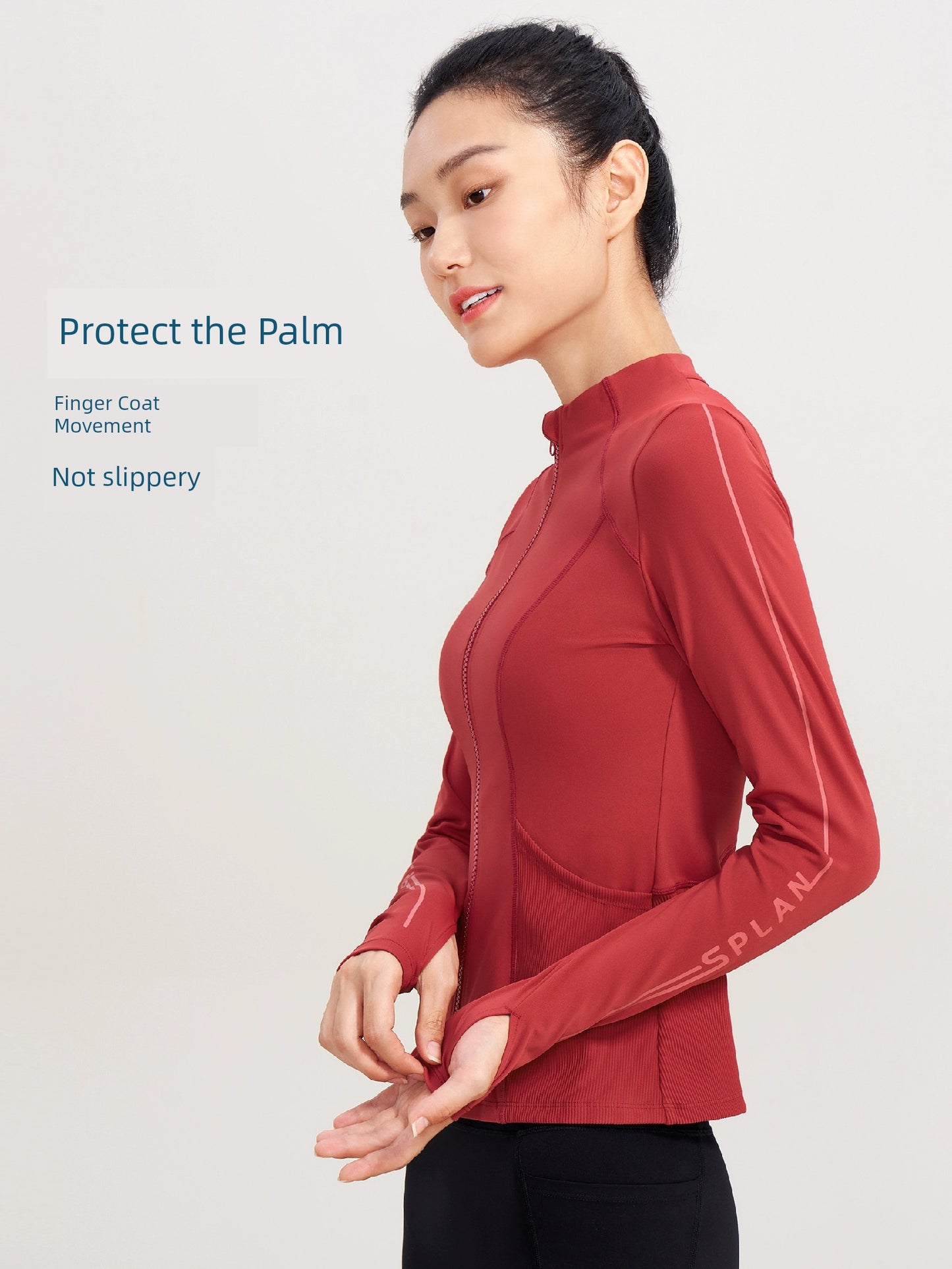 Women's Slim-Fit Slim Looking Sports Long-Sleeved Running Yoga Jacket