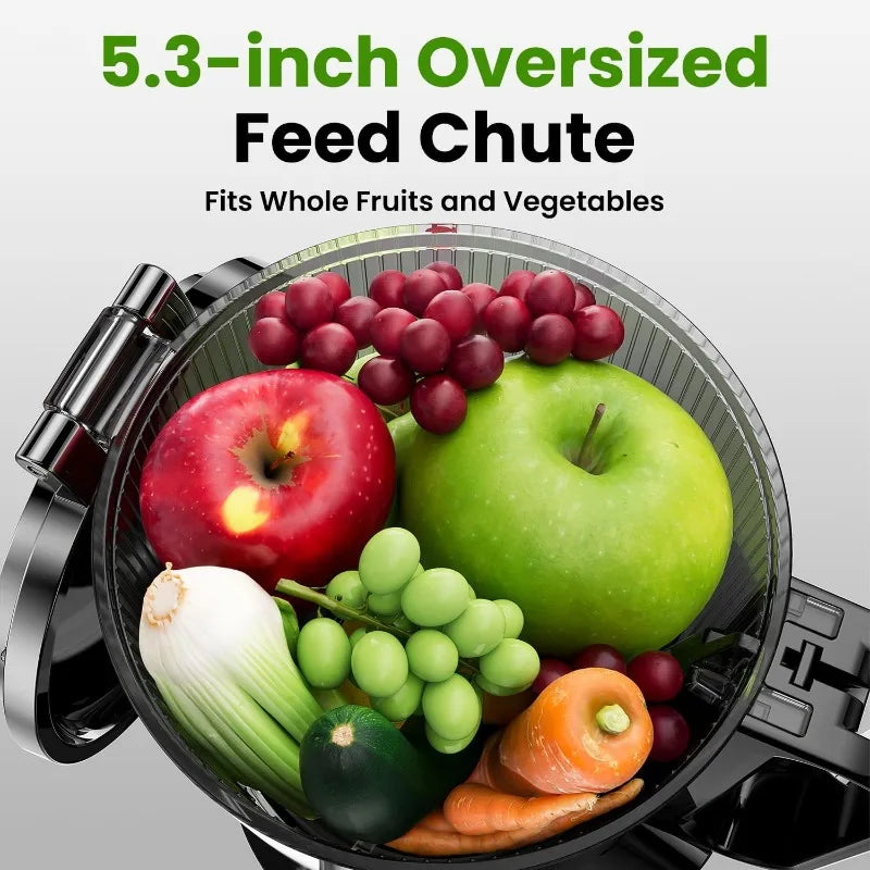 Cold Press Juicer, Amumu Slow Mastic Whole Fruits & Vegetable