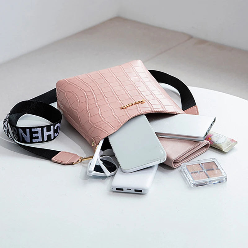 Crocodile Messenger Bags For Women Luxury High