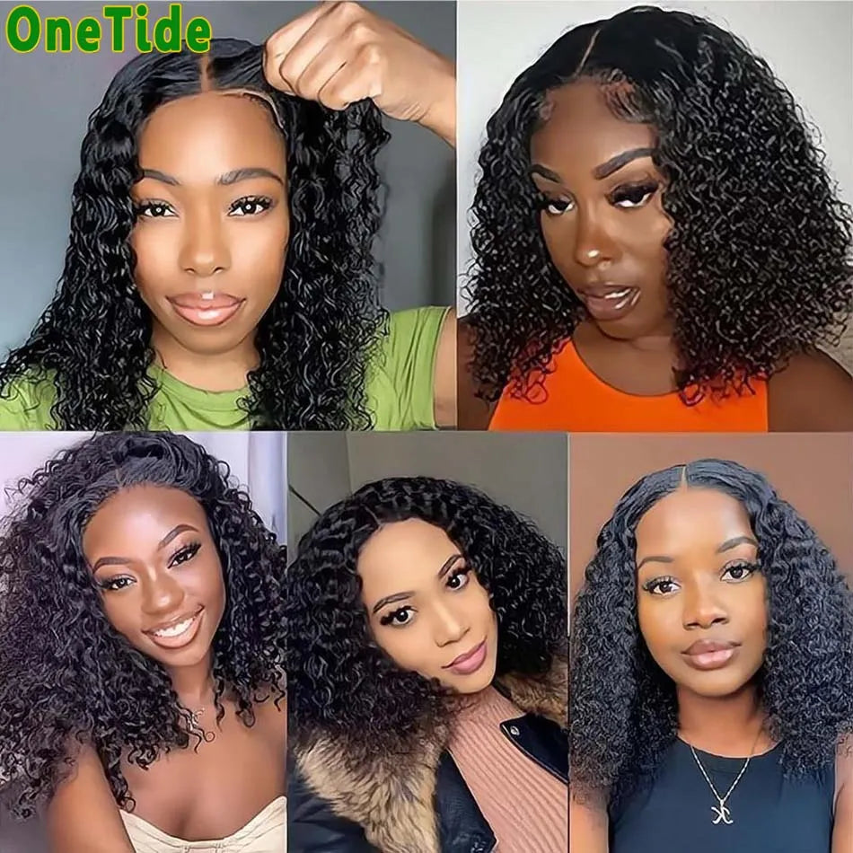 Glueless Wig Human Hair Ready t4x4 Lace Curly Human Hair Wigs for Women