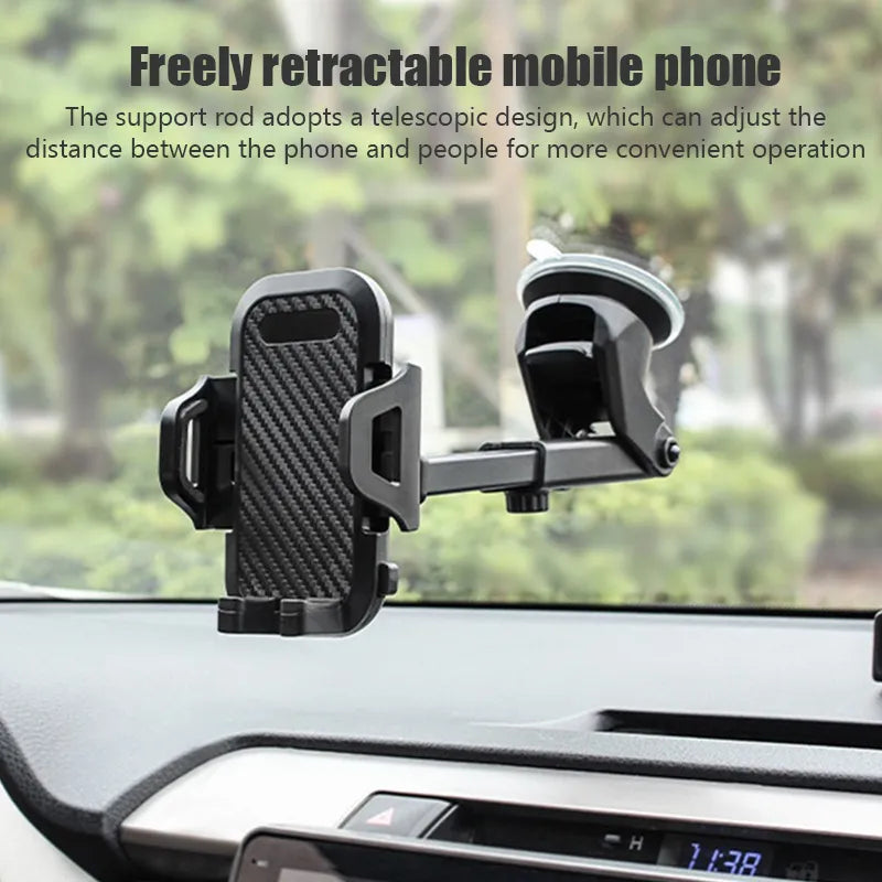 NEW Universal Sucker Car Phone Holder 360° Bracket for Smartphones