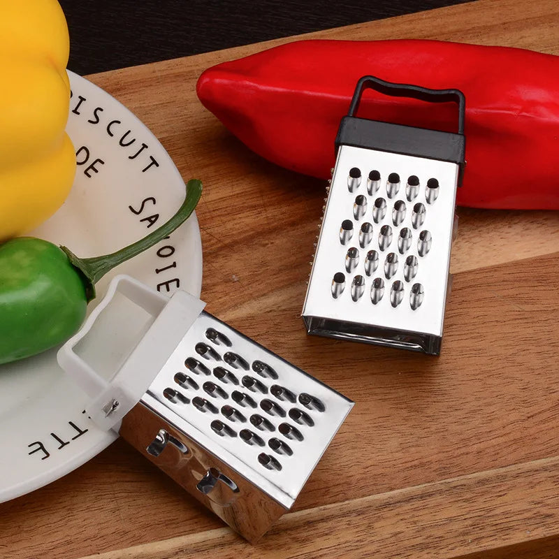 Stainless Steel Mini Four-Sided Cucumber Grater Fruit Planer Cheese Slicers Carrot Vegetables Cutter Home Smart Kitchen Gadgets