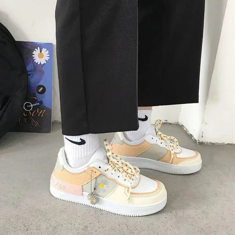 Speedy 2023 New Shoes for Women Daisy Flat Anti-Slip Women Sneakers Outdoor CasualCasual Shoes Trainer Female Shoes