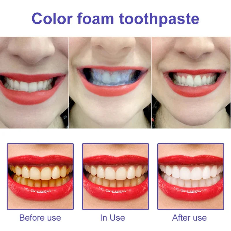 30ml V34 Purple Whitening Toothpast Dental Tools Tooth Care Product