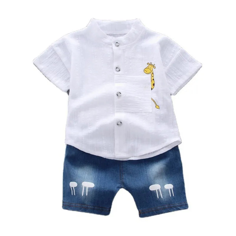 New Summer Baby Boys Clothes Suit Children
