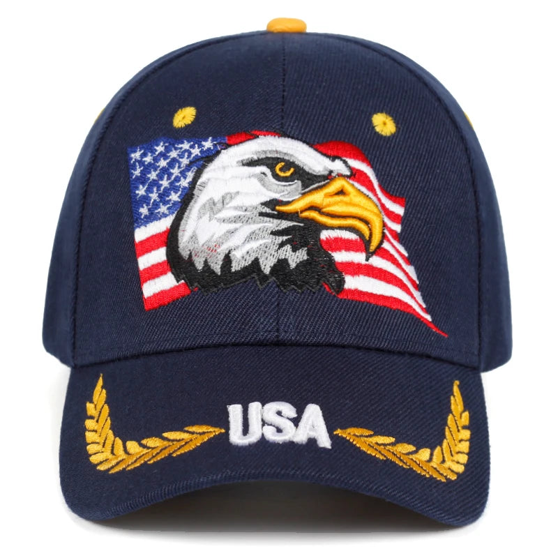 Unisex USA Eagle Embroidery Baseball Caps Spring and Autumn Outdoor