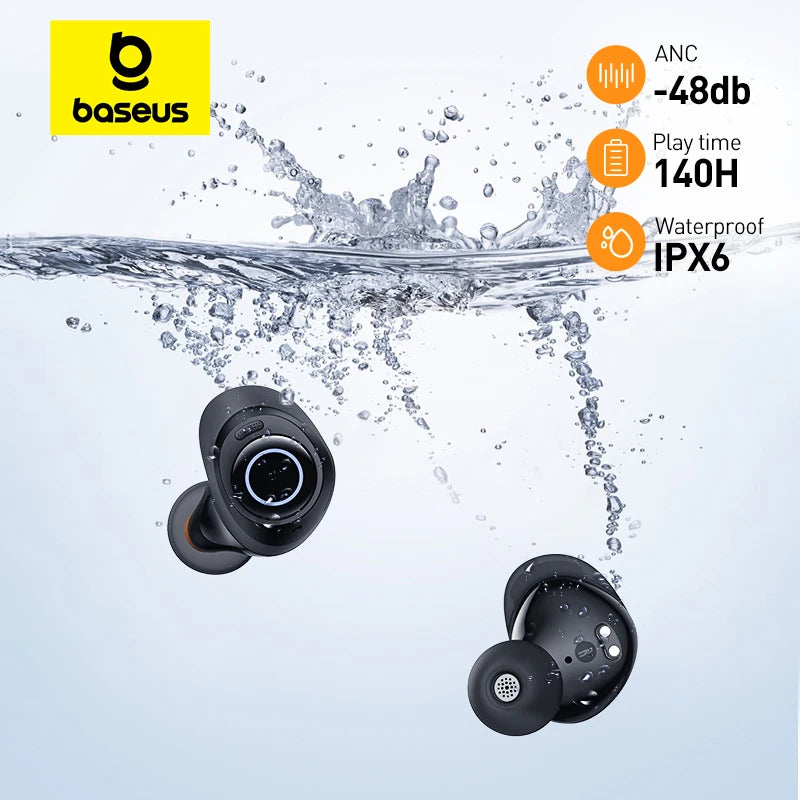Baseus Ture Wireless Earphones 48dB Noise Cancelling Bluetooth 5.3 Sport