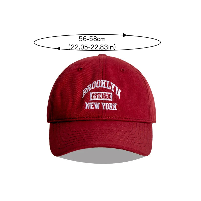 Soft Cotton Letter Embroidered Bd Brim Visor Hats Unisex