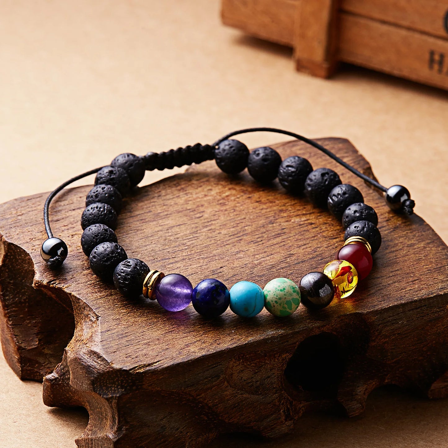 7 Chakra Reiki Healing Stone Bracelet For Women Men Yoga Woven