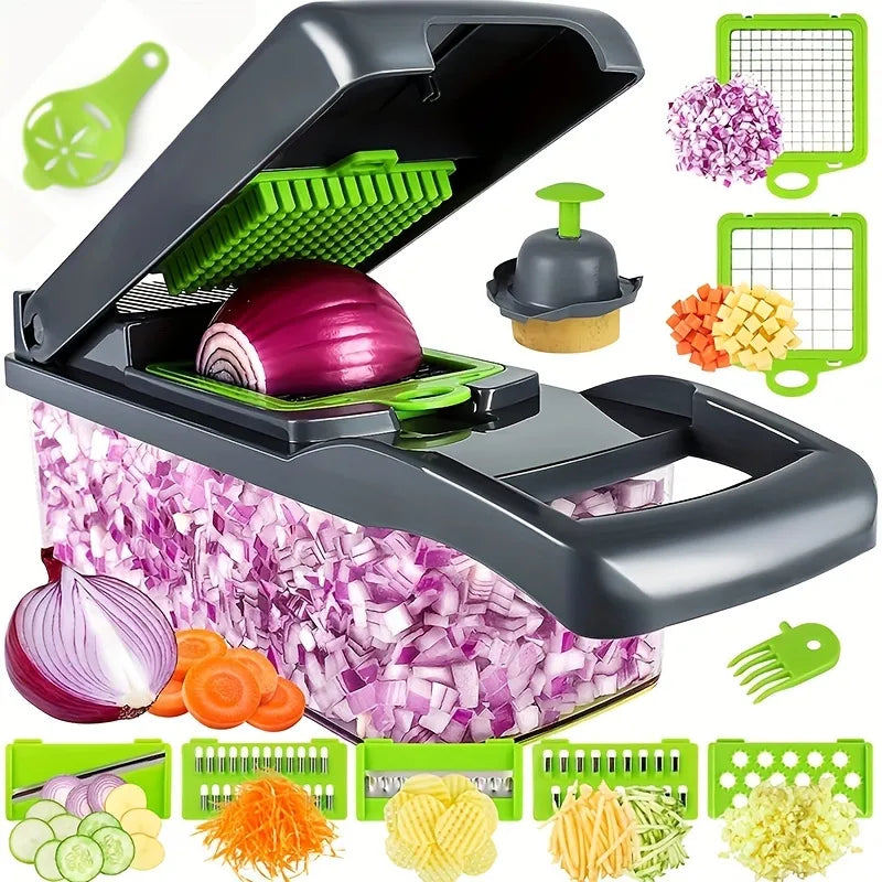 14pcs/Set Vegetable Chopper,Multifunctional Fruitf