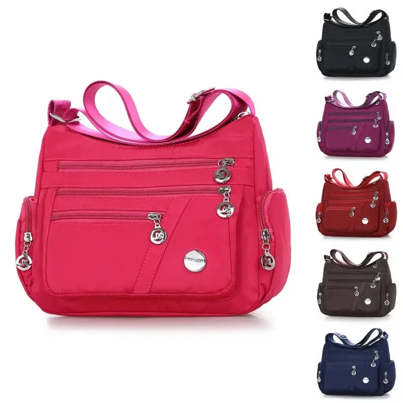 Women Crossbody Bag Waterproof Tote Casual Nylon Purse Handbag RFID Lightweight Messenger Bag