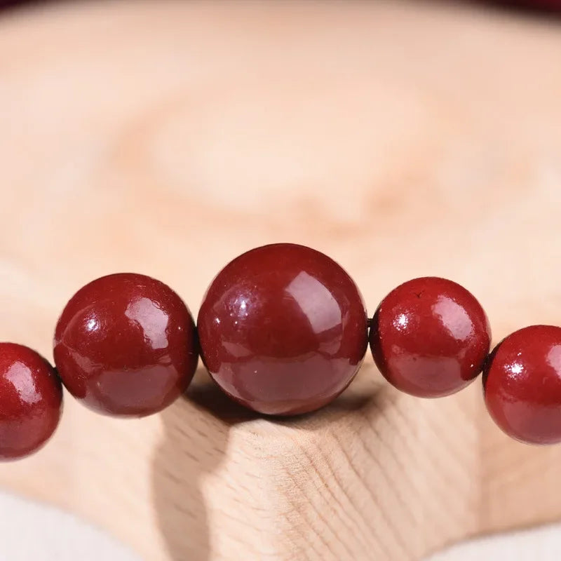 Purple Gold Sand New Year Red Rope Clavicle Chain Fairy High Sense Ornament to Give Mom Cinnabar Necklace Rough Stone