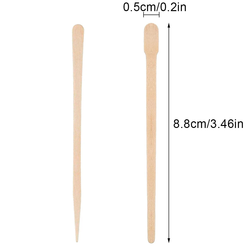 100PCS Woman Wooden Hair Removal