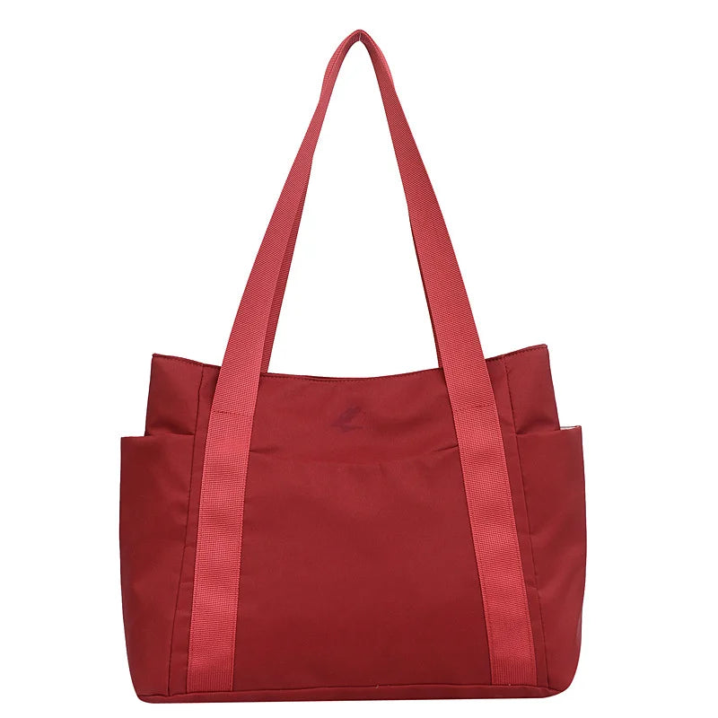 2023 New Women's Bag Solid Color Tote Bag Commuting