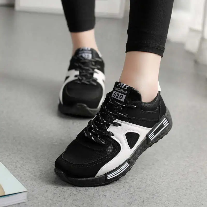 Female Casual Shoes Woman 2022 New Fashion Lace-up