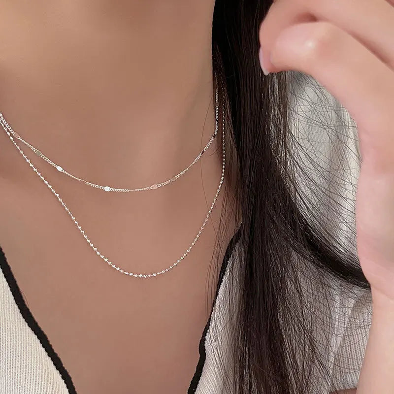 925 Sterling Silver Multiple Options Necklace Simpe