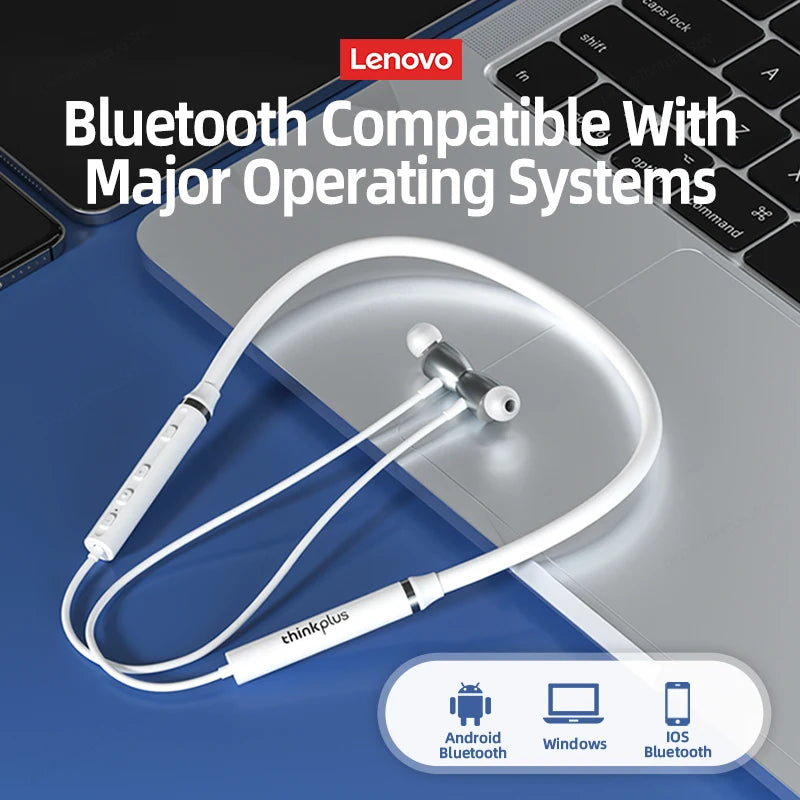 Origial Lenovo HE05X Bluetooth Neckband Headset Sports Headphone