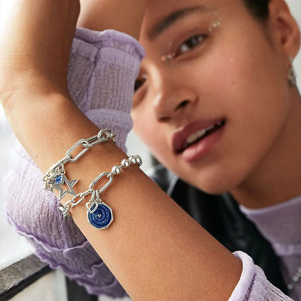 NEW 925 Silver Link Chain Bracelet For Women