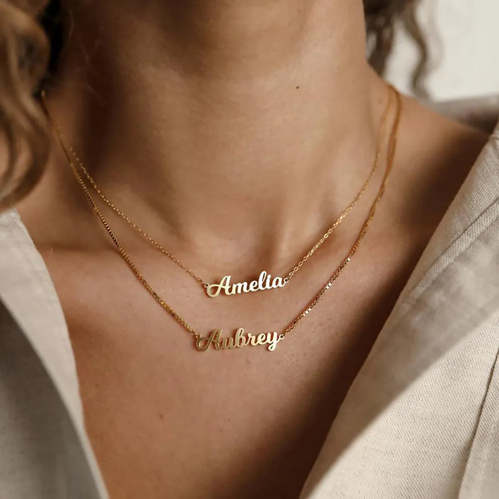 Customized Name Necklace for Women Golte Pendant