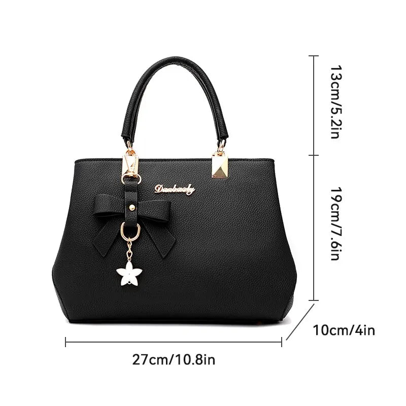 Fashion Solid Color With Bow One Sho For Women