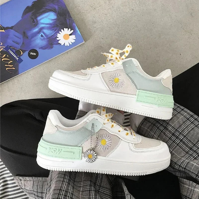 Speedy 2023 New Shoes for Women Daisy Flat Anti-Slip Women Sneakers Outdoor CasualCasual Shoes Trainer Female Shoes