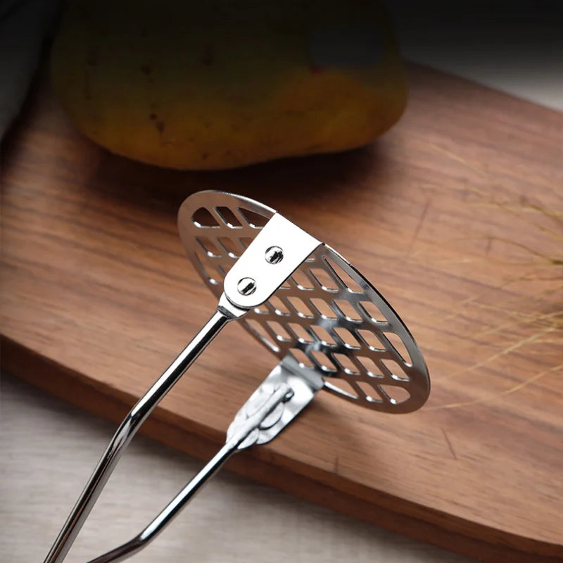 Cross-Border 304 Potato Press Stainless Steel Potato Garlic Press