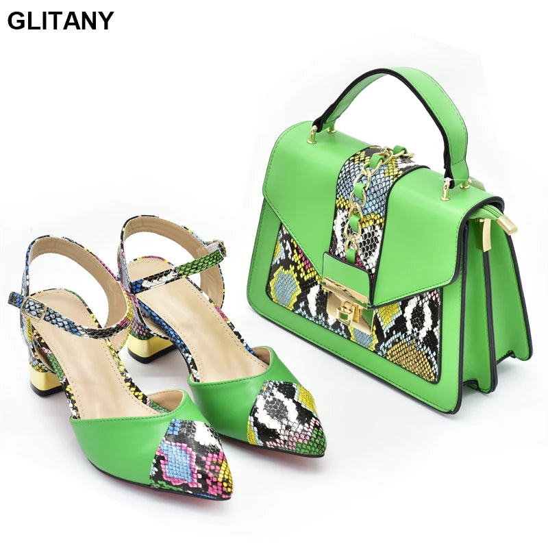 New Arrival Women Matching Shoes and Bag Set