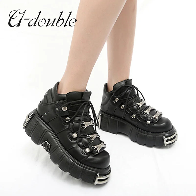 2023 NEW Punk Style Women Shoes Lacehic