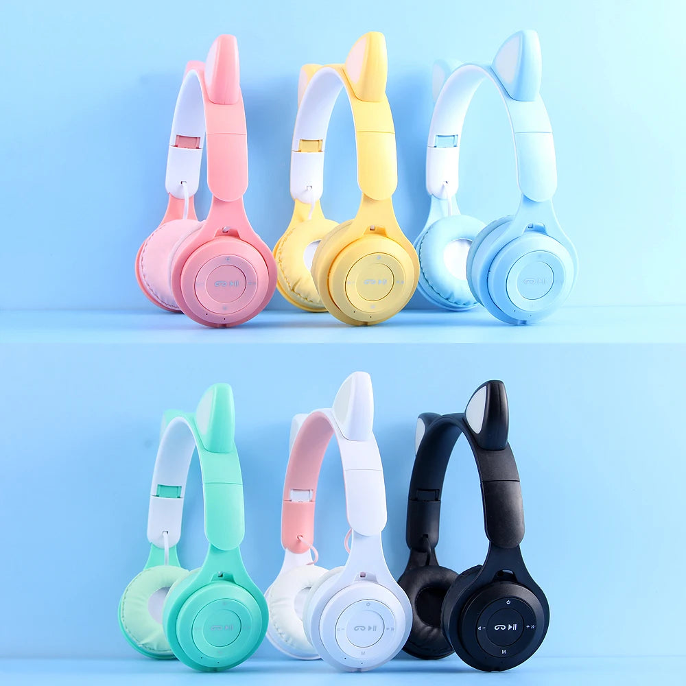 Flash Light Cute Cat Ears Wireless