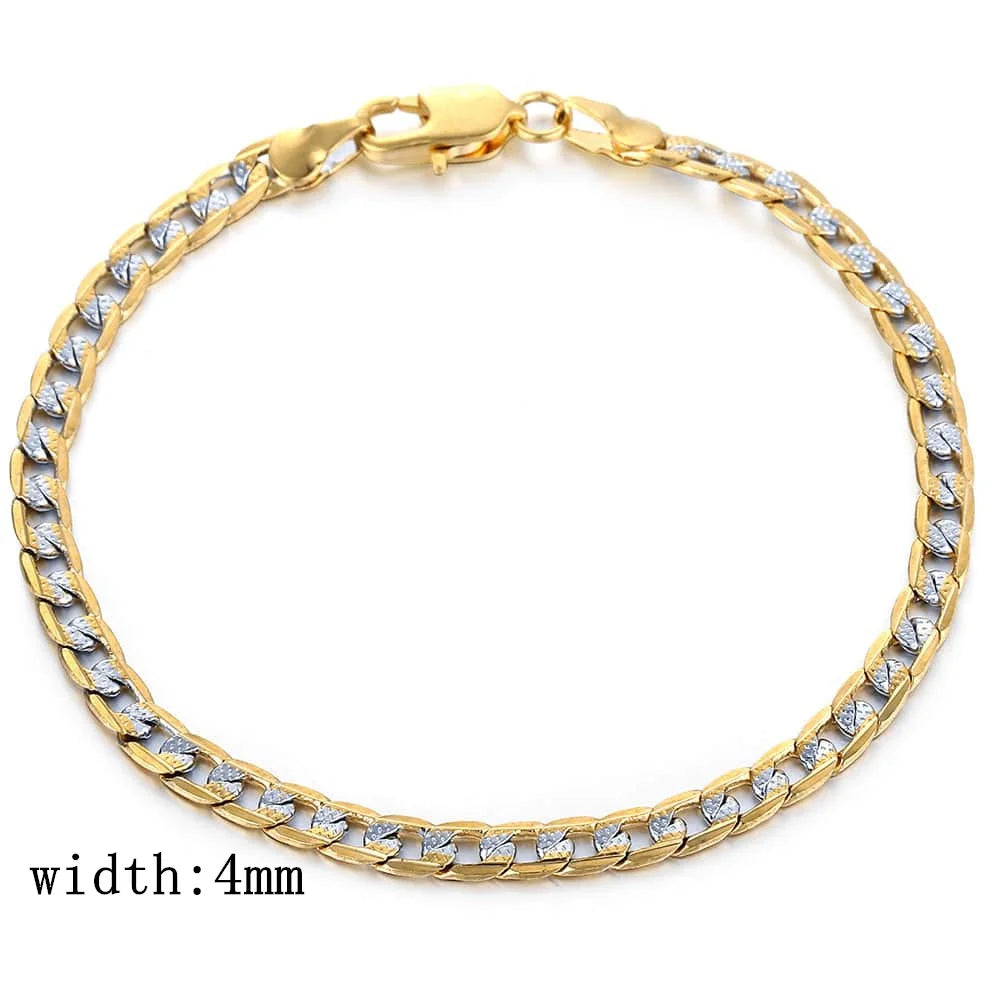 Trendsmax Gold Color Chain Necklace For Men Women Wholesale Gifts