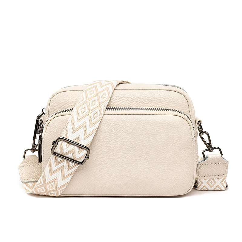 100% Genuine Leather Crossbody Bag Female