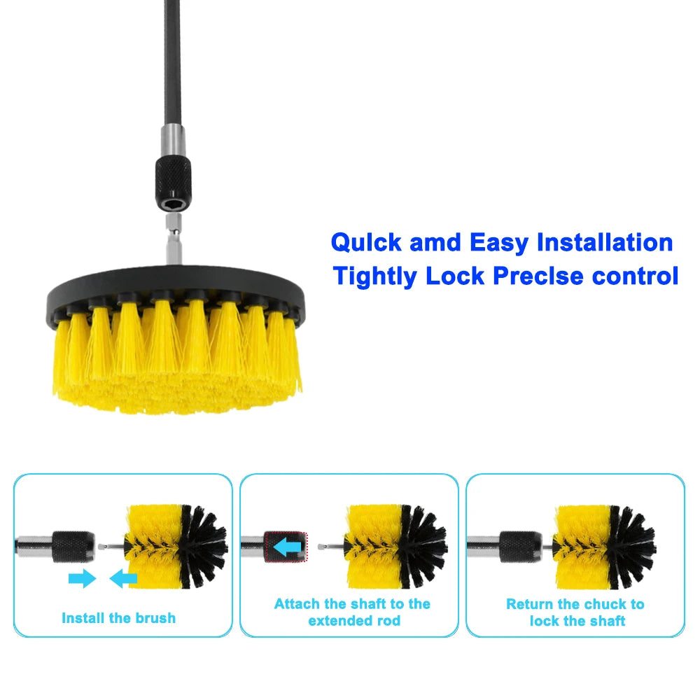 12/4 Pcs Electric room toilet Cleaning Tools household