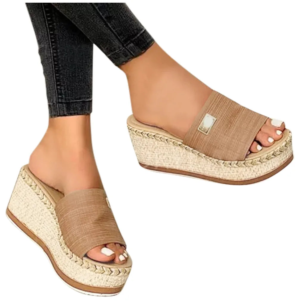 2024 Summer Wedges Slippers Platform High Heels Sandals