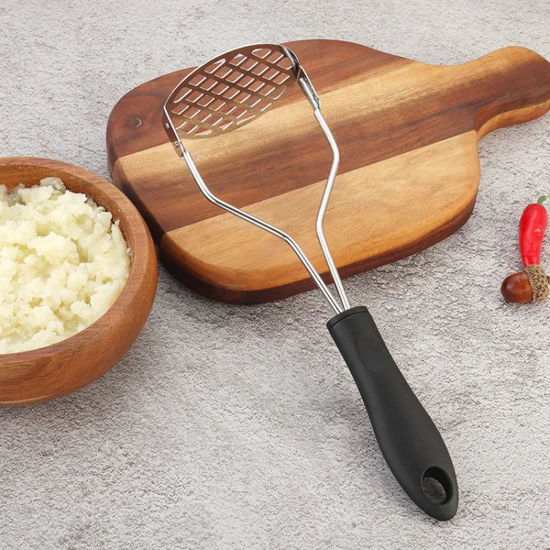 Cross-Border 304 Potato Press Stainless Steel Potato Garlic Press