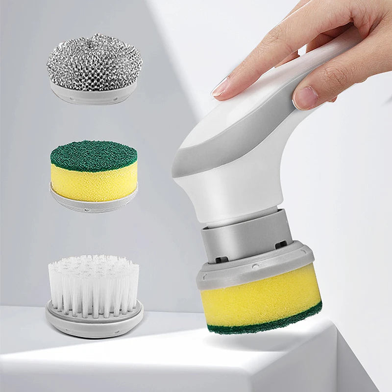 Three-in-one rechargeable, car, home, cleaning brush