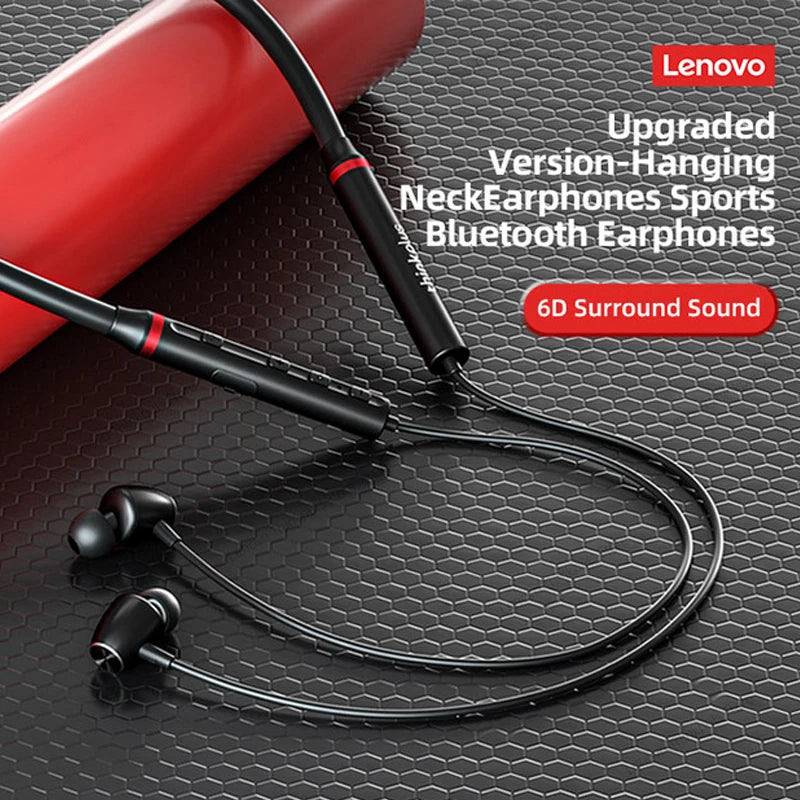 Origial Lenovo HE05X Bluetooth Neckband Headset Sports Headphone