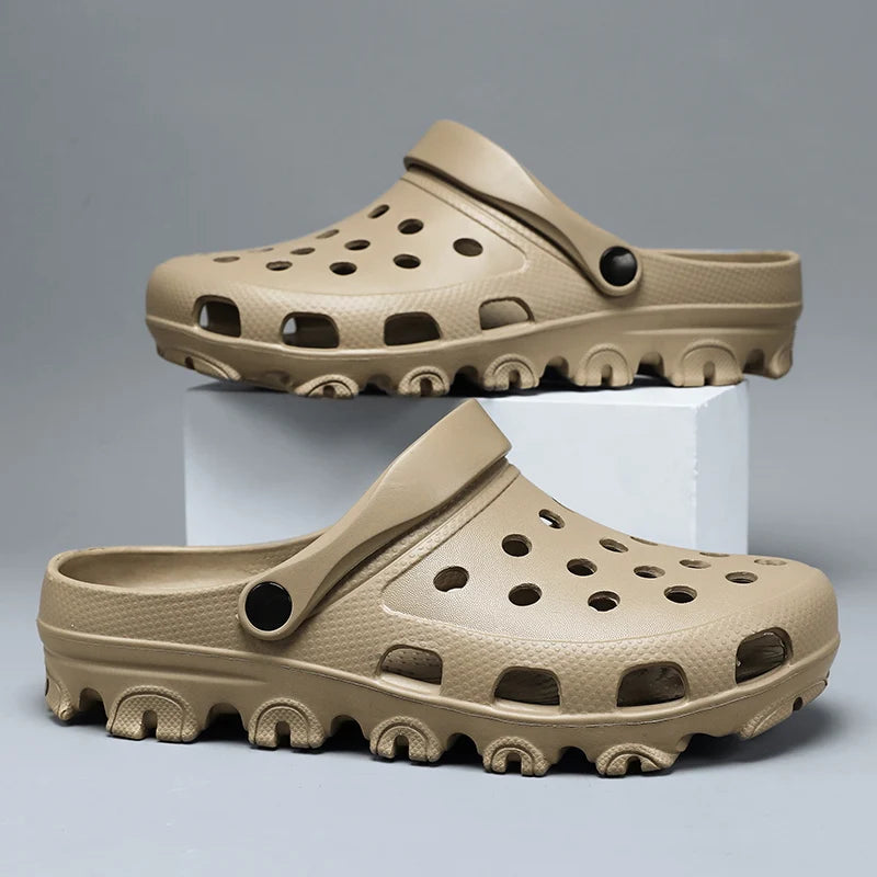 Large Size Men's Slippers with Holes Men's Home