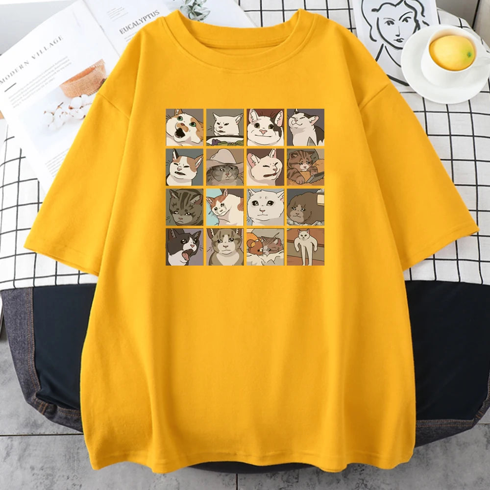 Meme Cats Puzzle Creativity Printet Sleeve