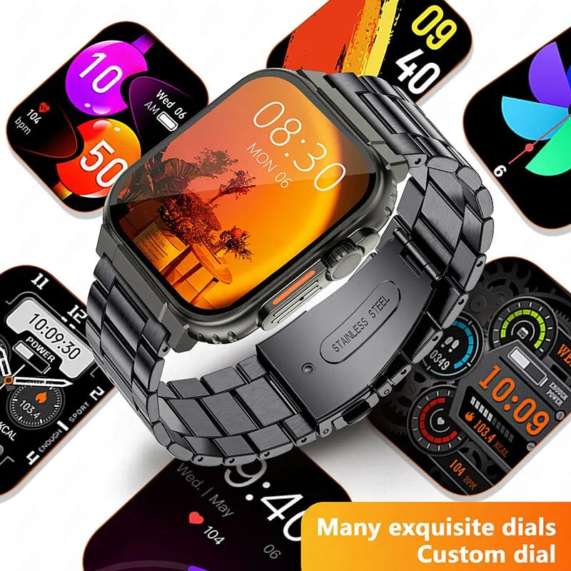 LIGE Bluetooth Call Men Waterproof Local Music