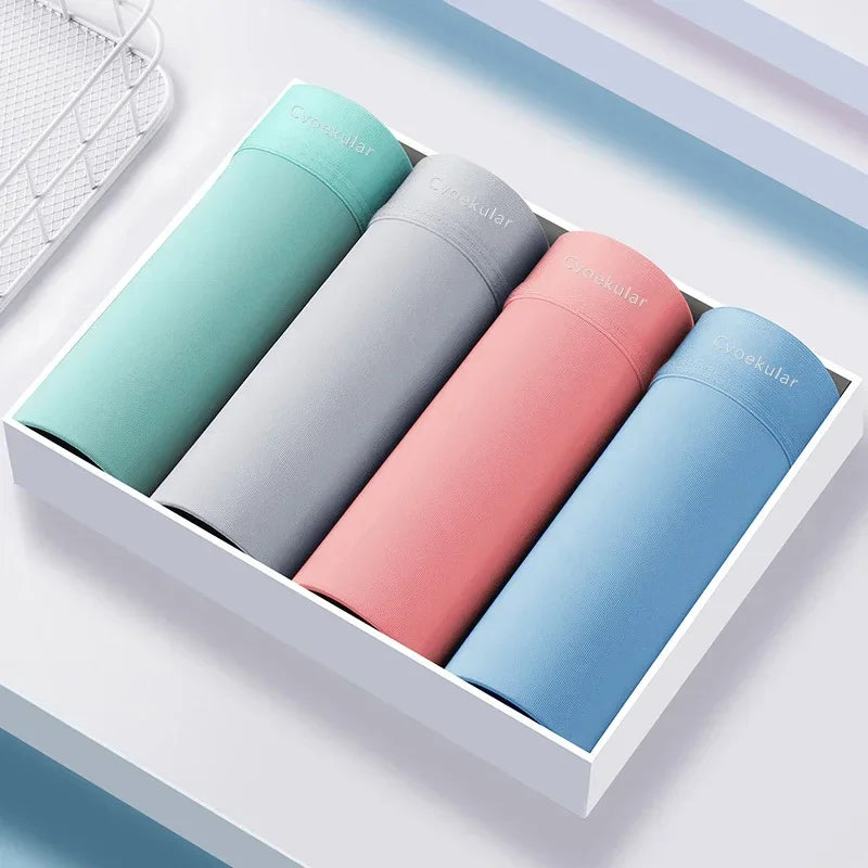 Cvoekular Man Boxer Underwaer Ice Silk Sous Vetement Bokserkits