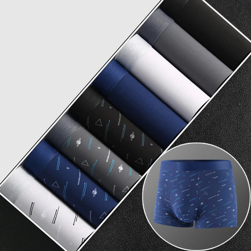 We.Fine 4Pcs Men's Boxer U Convex Underpants Male