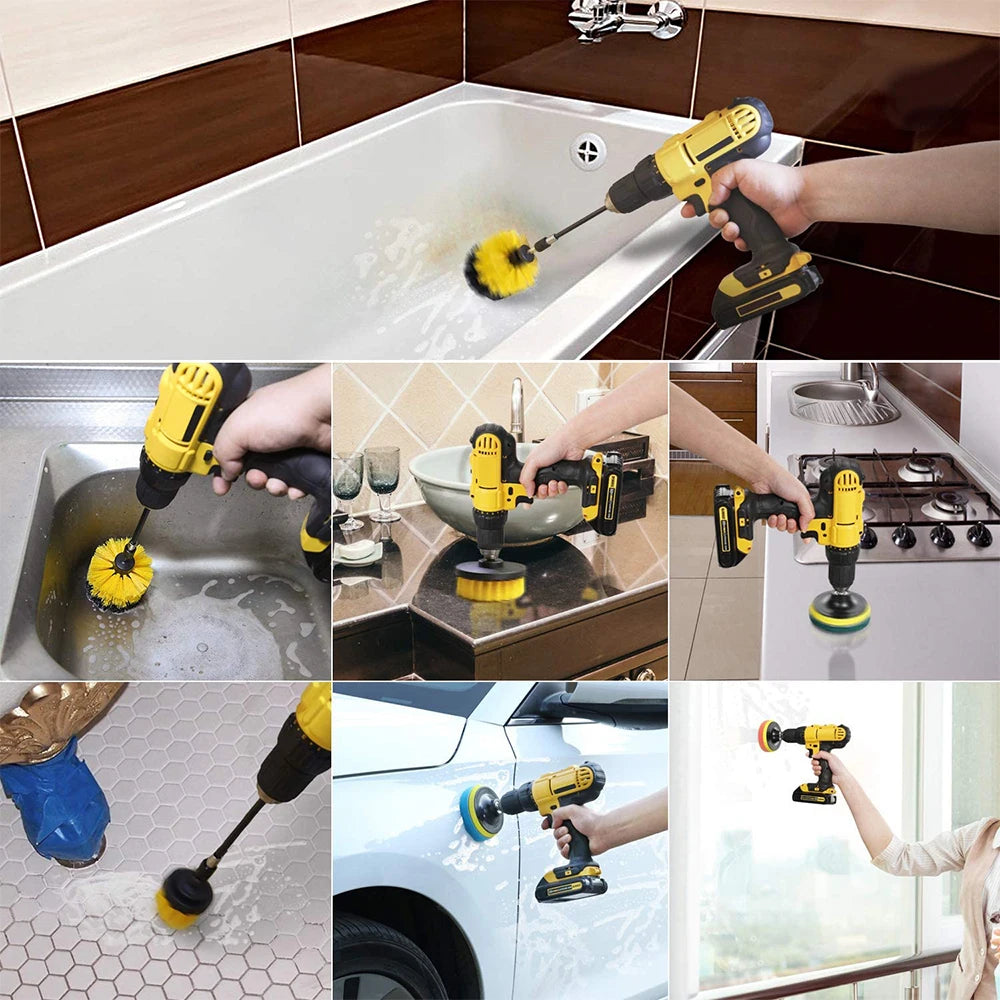 12/4 Pcs Electric room toilet Cleaning Tools household