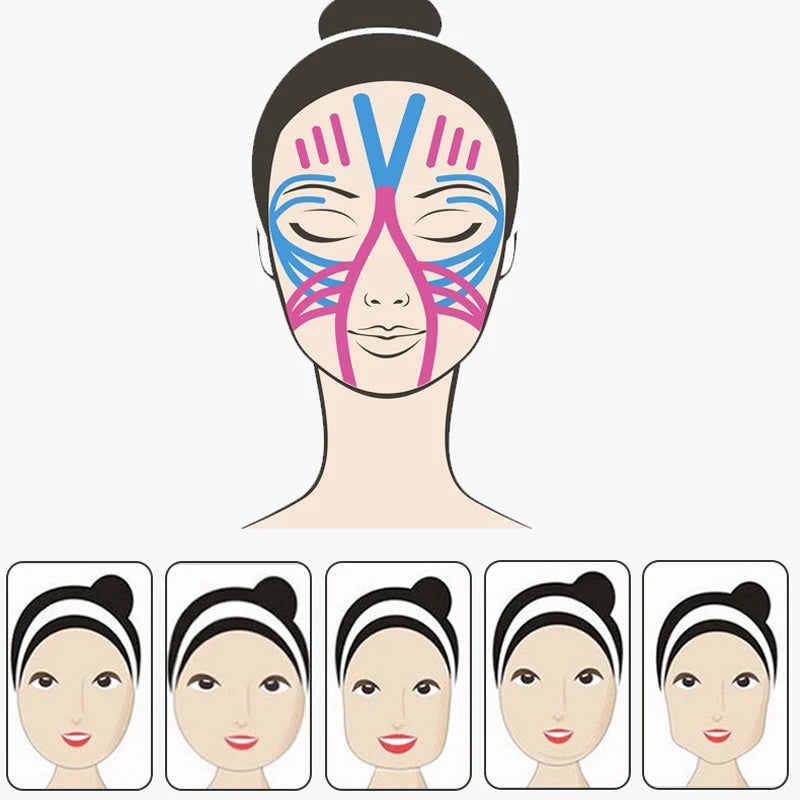 2.5CM*5M Kinesiology Tape for Face V Line Neck Eyes Liftin