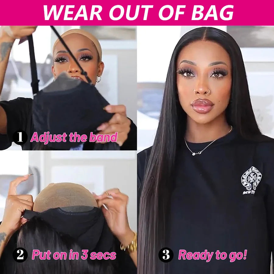 Glueless Straight Lace Wig 13x4 Lace Front Wigs Wear 6x4 5x5