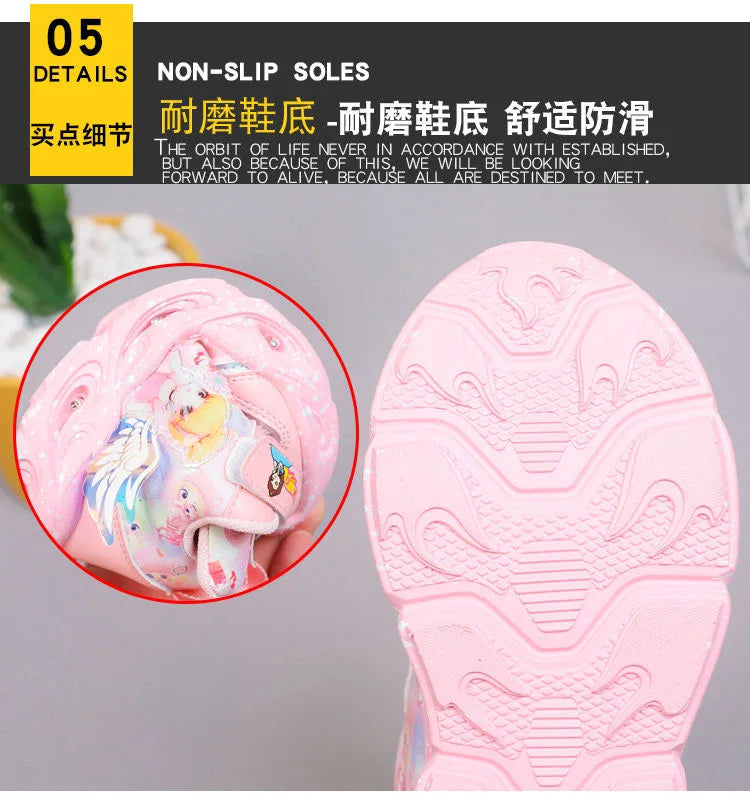 2024 Girls Hot Selling Four Sport Shoes Winter Light Up Shoes 23 To 36