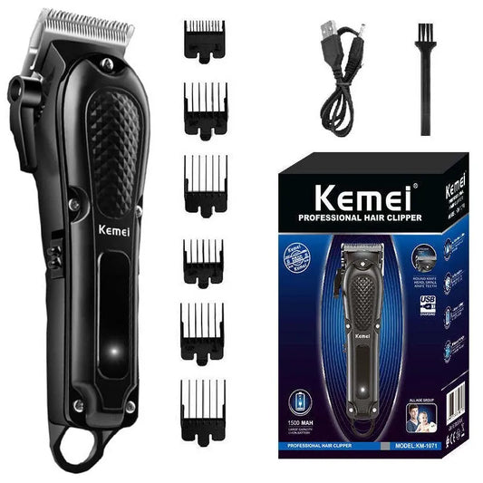 Kemei rechargeable hair clipper cordless beard hair